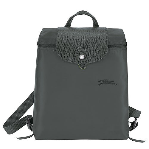 Longchamp Le Pliage Green Pouch with handle Graphite - Recycled canvas